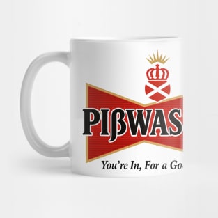 Pißwasser Beer Parody – GTA x Budweiser Style Logo Mug